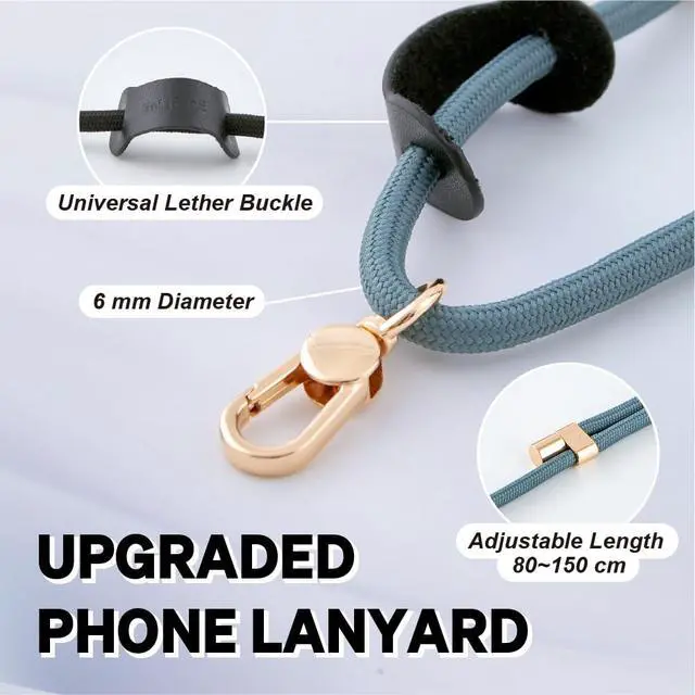Alt view image 2 of 6 - Phone Lanyard Crossbody, Anti Theft Phone Strap with 2 Tether Tabs