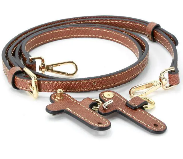 Main image of Mini Bags Leather Shoulder Strap Kit Fit For Adjustable Crossbody Small Bag (Brown&gold)