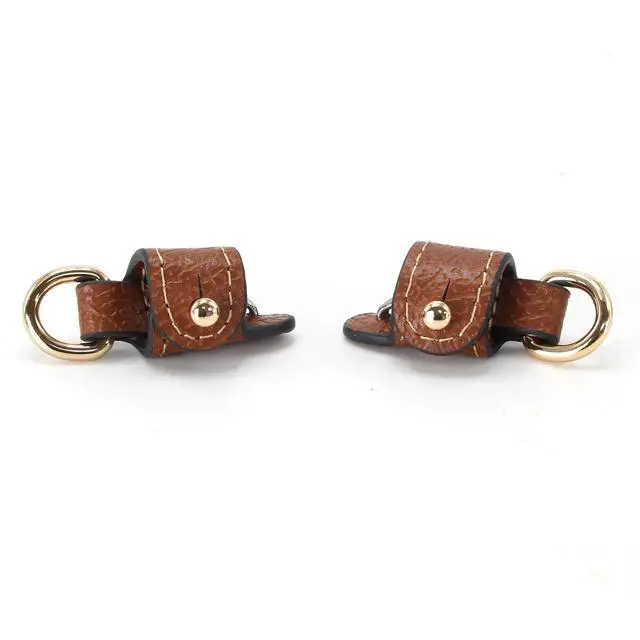 Alt view image 6 of 7 - Mini Bags Leather Shoulder Strap Kit Fit For Adjustable Crossbody Small Bag (Brown&gold)
