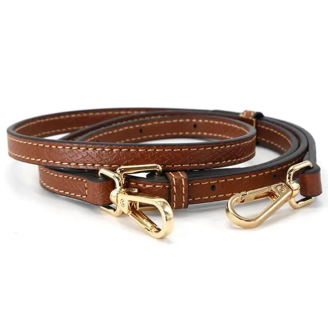 Alt view image 7 of 7 - Mini Bags Leather Shoulder Strap Kit Fit For Adjustable Crossbody Small Bag (Brown&gold)