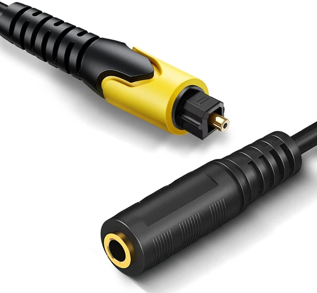 Main image of 192KHz DAC Optical to 3.5mm Converter, Optical Audio Cable to AUX Adapter, Unidirectional from SPDIF Digital to Analog Converter for TV Sound Out to Speaker Headphone with AUX-in Input Jack