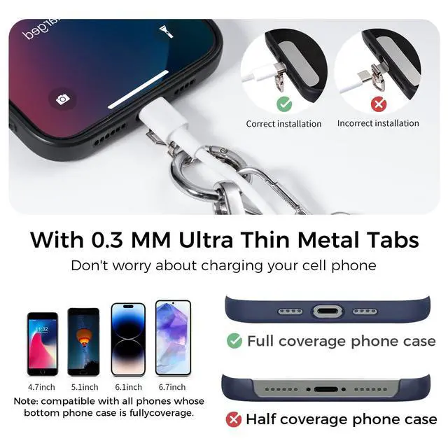 Alt view image 6 of 7 - Clip and Go Strap for Phone with Wallet Crossbody Phone Lanyard and Detachable 4.5 x 6.5 Small Clear Bag for Stadium Events and Concert