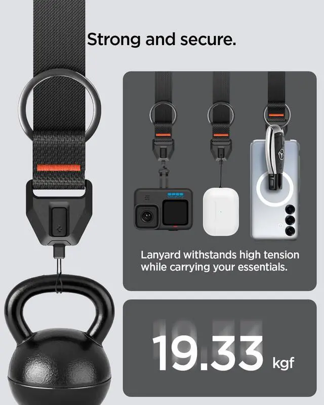 Alt view image 5 of 7 - Universal Phone Wrist Strap with Lanyard, O-Ring and Tether Tab
