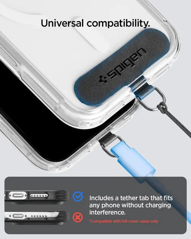 Alt view image 4 of 7 - Universal Phone Wrist Strap with Lanyard, O-Ring and Tether Tab