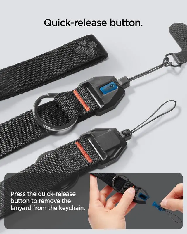 Alt view image 7 of 7 - Universal Phone Wrist Strap with Lanyard, O-Ring and Tether Tab