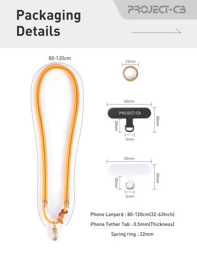 Alt view image 7 of 7 - Cell Phone Lanyard 1,Phone Tether Tab 2,Phone Crossbody Strap,Lanyards for Around the Neck,Adjustable Phone Strap(Green-G)