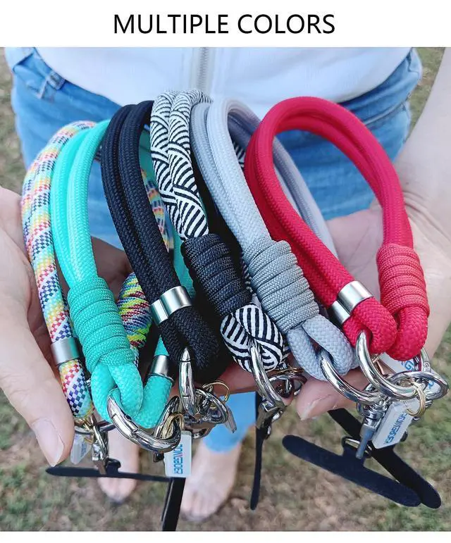 Alt view image 3 of 7 - Cell Phone Wrist Strap Lanyard for Men&Women,8mm Handwoven Polyester Cord,Durable for Anti Theft Phones,Keychains,Camera,R13 (Rainbow)