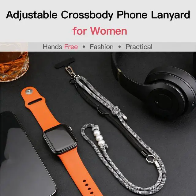 Alt view image 2 of 7 - Cell Phone Lanyard, Anti Theft Adjustable Crossbody Phone Lanyard 2 Tabs