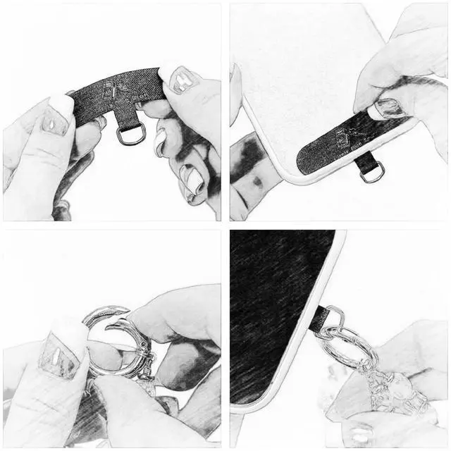 Alt view image 6 of 6 - Baroque Pearl Phone Wrist Strap Beaded Phone Chain Wristlet Strap Bracelet