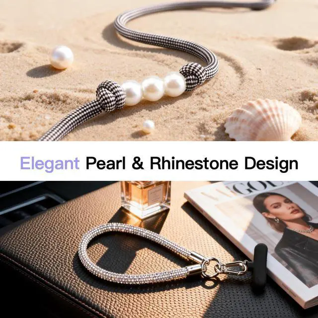 Alt view image 5 of 7 - Cell Phone Lanyard, Anti Theft Adjustable Crossbody Phone Lanyard 2 Tabs