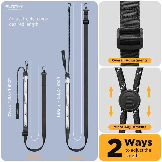 Alt view image 5 of 7 - Phone Lanyard Crossbody, Phone Strap with Light-Activated Strap
