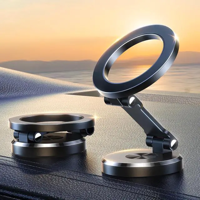 Main image of All-Metal MagSafe Car Mount, 360° Rotation Magnetic Phone Holder