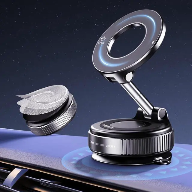 Main image of Nano Gel Magnetic Car Phone Holder with All-Surface Grip