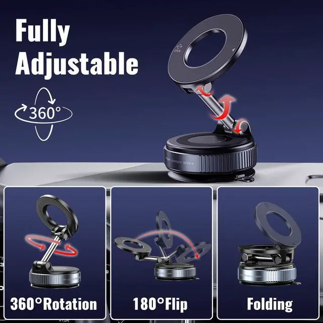 Alt view image 6 of 7 - Nano Gel Magnetic Car Phone Holder with All-Surface Grip