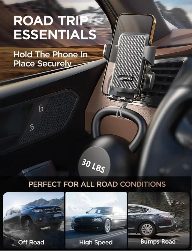 Alt view image 4 of 6 - Wireless Car Charger, 15W Fast Charging Auto Clamping Car Charger Cell Phone Holder Mount Vent for iPhone 15 14 13 12 Mini Pro Max 11 XR XS X, Samsung Galaxy S23 Ultra S22 S21+ Note 20, etc