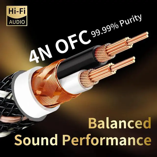Alt view image 2 of 7 - RCA to XLR Cable 1.64FT, 2-Pack Male RCA to Female XLR Adapter Cables with OFC Core, Gold-Plated Connectors, Nylon Braid, HiFi Audio Cable for Amplifiers,Mixers,Microphones(4.92ft/1.5m)