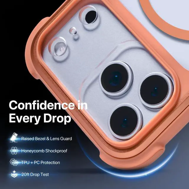 Alt view image 7 of 7 - Odyssey MagSafe Crossbody iPhone Case with Strap for iPhone 17 Pro Max 6.9", 20ft Drop Protection, TPU Leather Shoulder Phone Carrying Case with Adjustable Lanyard (Mist)
