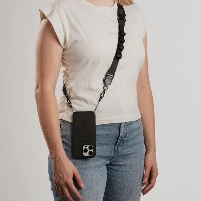 Alt view image 6 of 6 - 2-in-1 Crossbody Strap - Black