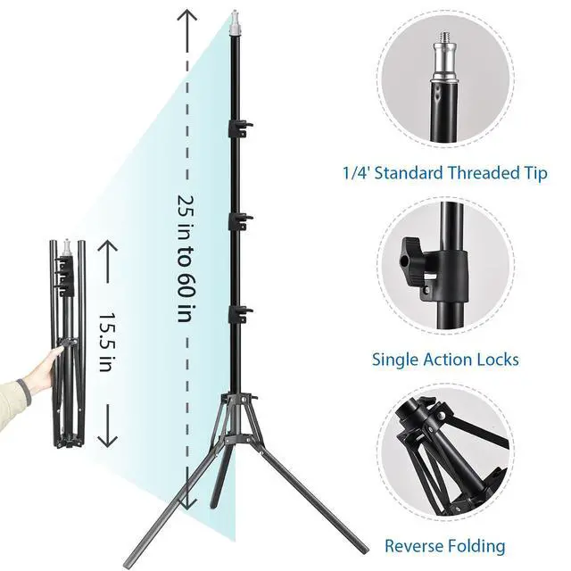 Alt view image 5 of 7 - 20" Octagonal Softbox Lighting Kit with 85W Dimmable LED Bulb