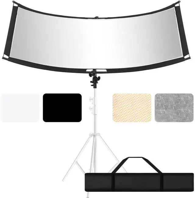 Main image of 71x23in Curved Reflector with Bag for Studio Photography Outdoor