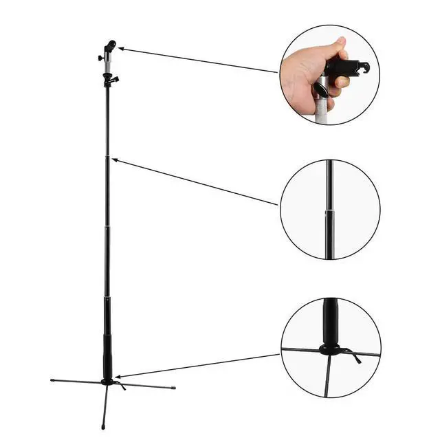 Alt view image 4 of 6 - 43 Inch/110 Centimeter Light Reflector 5-in-1 Collapsible Photography Reflectors kit with Metal Clamp and Light Stand for Studio Lighting Outdoor Shooting (Silver/Gold/White/Black/Translucent)