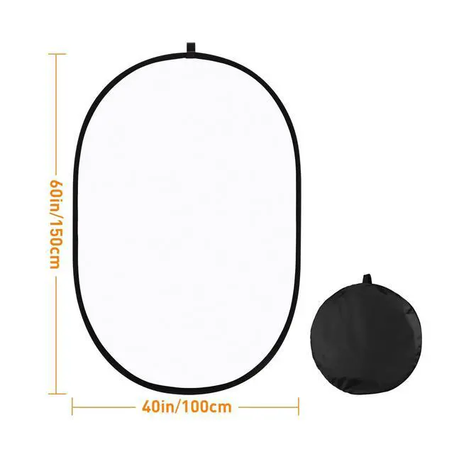 Alt view image 2 of 7 - 40"x60" Soft Light Diffuser Collapsible Pop Out Reflector Panel Lighting Diffusion for Studio and Outdoor Photography Video Shooting with Carrying Bag(100x150cm)