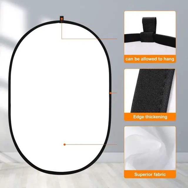 Alt view image 3 of 7 - 40"x60" Soft Light Diffuser Collapsible Pop Out Reflector Panel Lighting Diffusion for Studio and Outdoor Photography Video Shooting with Carrying Bag(100x150cm)