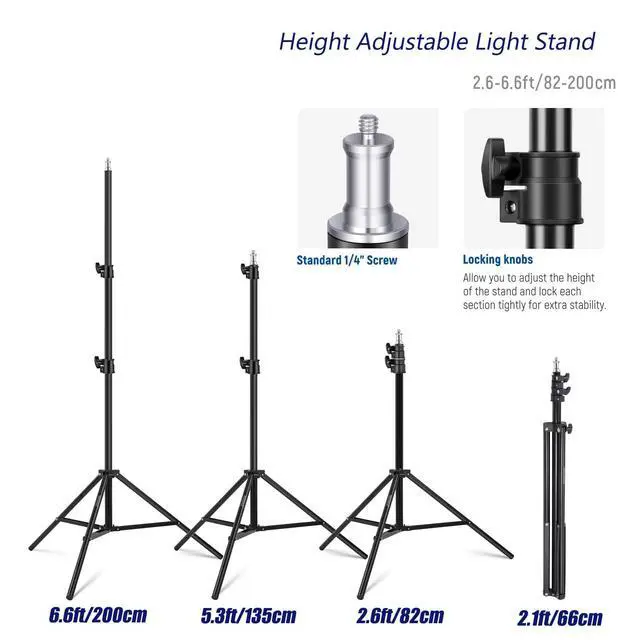 Alt view image 3 of 7 - Extendable Reflector Holder Arm with 78.7"/2m Tripod Light Stand, Photo Telescopic 25.5" to 47.2" Boom Arm 360° Swivel Reflector Bracket for Product Portrait Studio Outdoor Photography