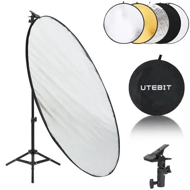 Main image of 43"/110cm Photography Reflector with Stand & Clamp