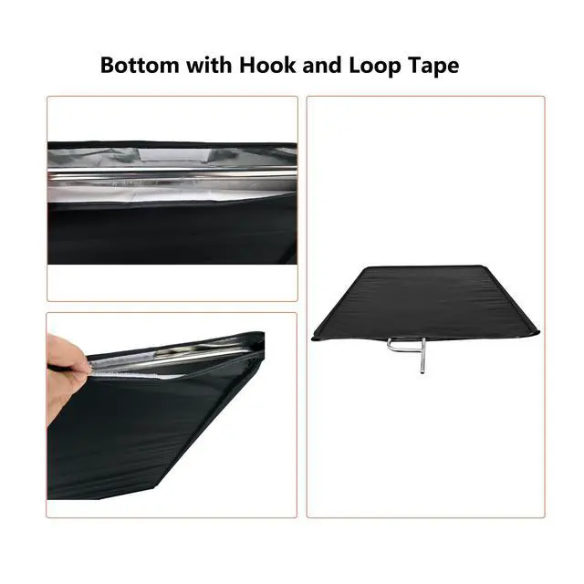 Alt view image 6 of 7 - Photography Light Reflector Flag Kit, 30x35inches/75x90cm, 4-in-1 Gold/Silver/Black/White Diffuser and Translucent Diffuser, Foldable Stainless Steel Frame