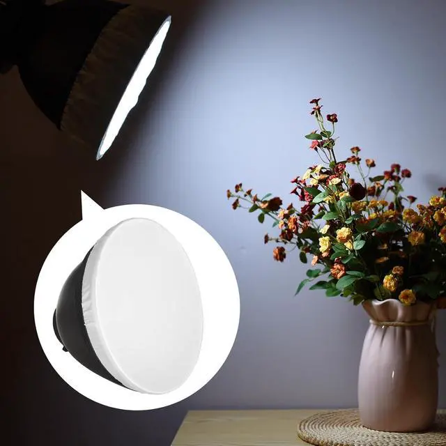 Alt view image 3 of 6 - 7" Standard Reflector Lamp Shade Dish Diffuser with 60° Honeycomb Grid for Bowens Mount Studio Strobe Flash Light Speedlite (with Soft Cloth)