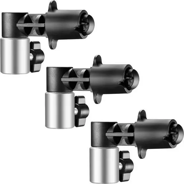 Main image of 3 Pack Reflector Holder Backdrop Clamp, Sturdy Aluminum Alloy Photography Reflector Disc Holding Positioning Clamp Mount Adapter for Light Stand with 5/8" Stud