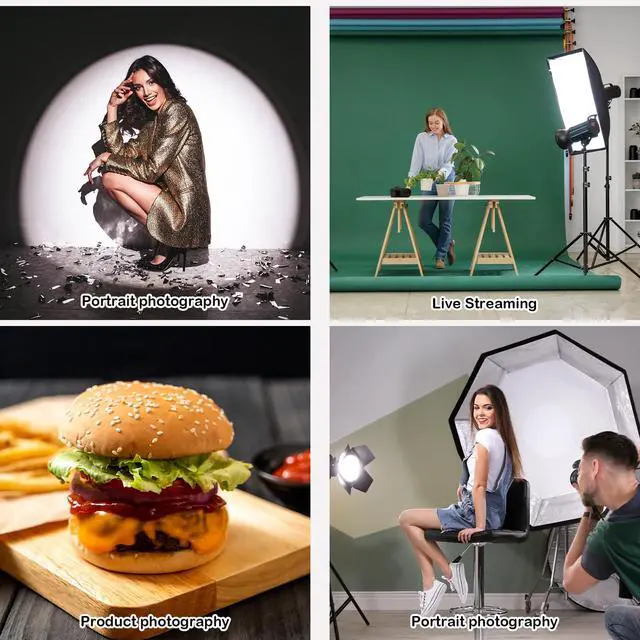 Alt view image 5 of 6 - 7" Standard Reflector Lamp Shade Dish Diffuser with 60° Honeycomb Grid for Bowens Mount Studio Strobe Flash Light Speedlite (with Soft Cloth)