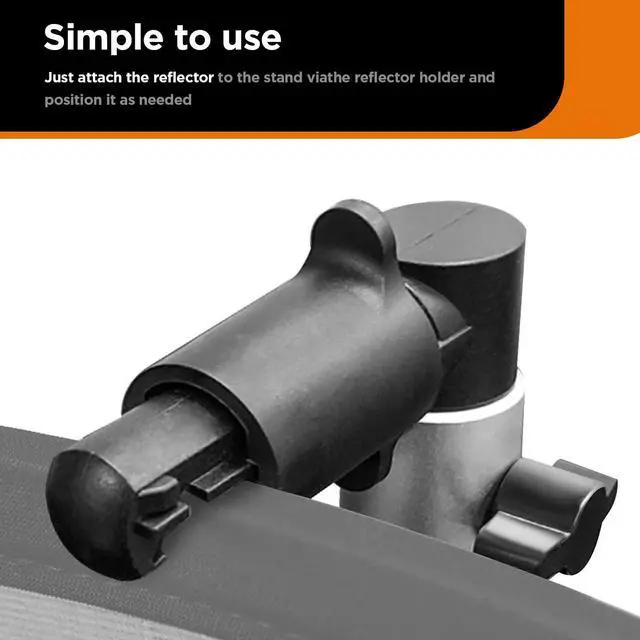 Alt view image 4 of 7 - 3 Pack Reflector Holder Backdrop Clamp, Sturdy Aluminum Alloy Photography Reflector Disc Holding Positioning Clamp Mount Adapter for Light Stand with 5/8" Stud