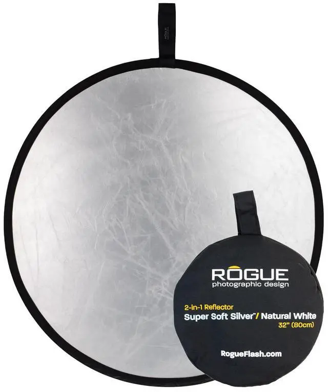 Main image of 2-in-1 Collapsible Reflector - Super Soft Silver / Natural White 32