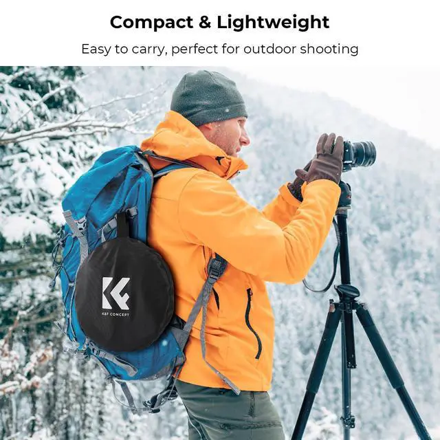 Alt view image 6 of 6 - 5-in-1 Light Reflector, 22"/60cm with Handle Grip& Bag
