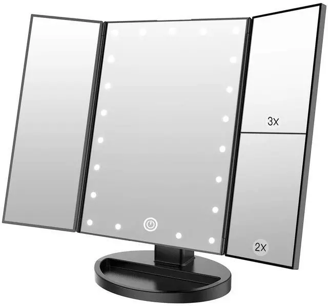 Main image of Makeup Mirror with 21 LED Lights,Two Power Supply Modes