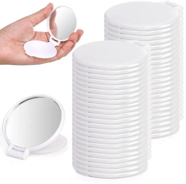 Main image of 50 Pieces Compact Mirror Bulk, Round Makeup Mirror for Purse, Mini Folding Mirror for Women Girls Travel Daily Use