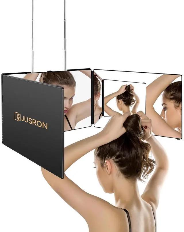 Main image of 360 Viewing Angle Self Hair Cutting Mirror, Clear Anti-Fog HD Glass (Without LED)