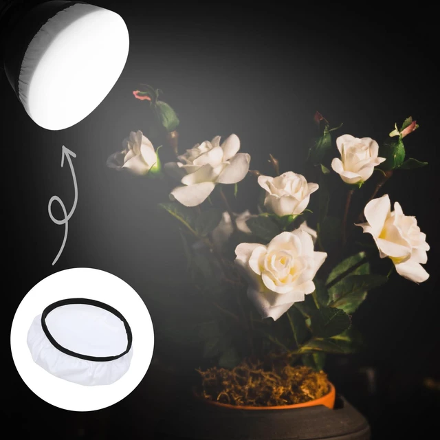 Alt view image 6 of 7 - 7"/18cm Light Diffuser,Soft Diffuser Lamp Cover White Lamp Shade Diffuser,Great for Studio Strobe Reflectors, Video Shooting (4Pcs)