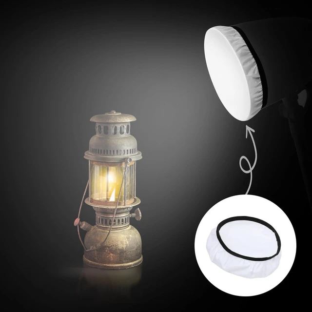 Alt view image 7 of 7 - 7"/18cm Light Diffuser,Soft Diffuser Lamp Cover White Lamp Shade Diffuser,Great for Studio Strobe Reflectors, Video Shooting (4Pcs)