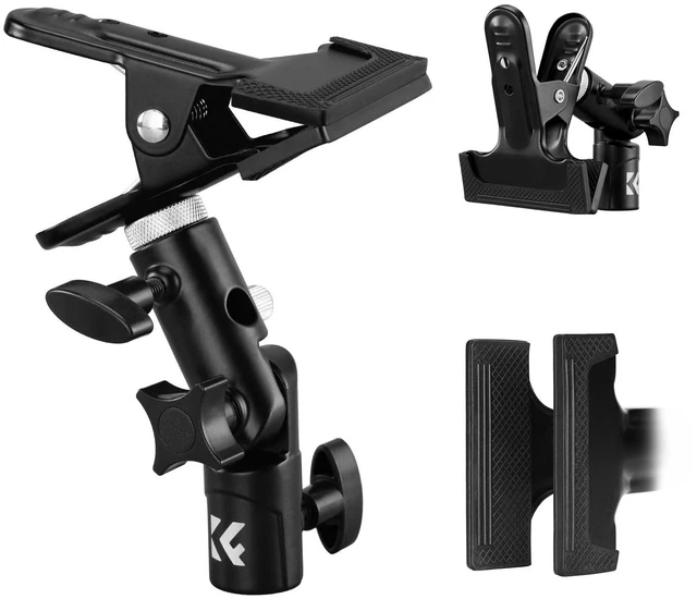 Main image of Photography Reflector Holder, 5/8" Heavy Duty Metal Clamp