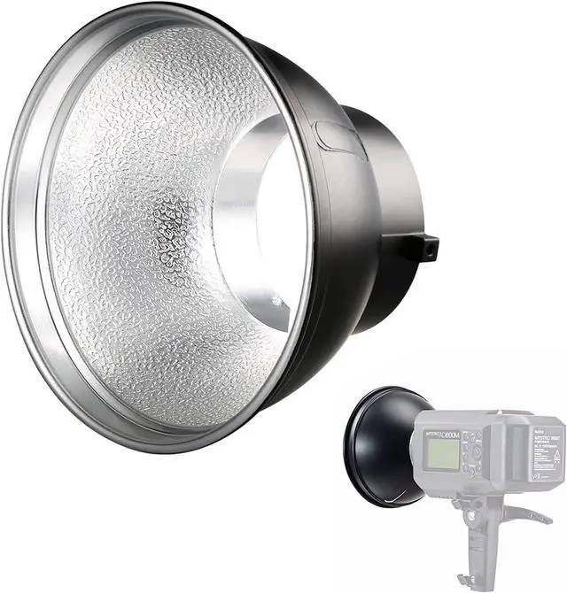 Alt view image 7 of 7 - AD-R6 169mm Approx 7" Standard Bowens Mount Reflector for Godox AD600B AD600BM AD600Pro AD600Pro II MS200 MS300 Aputure Amaran 100D 100X 200D 200X