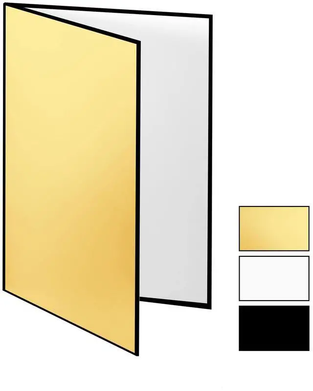 Main image of 17 x 12 in /43 x 30 cm Light Reflector Photography Cardboard, 3-in-1