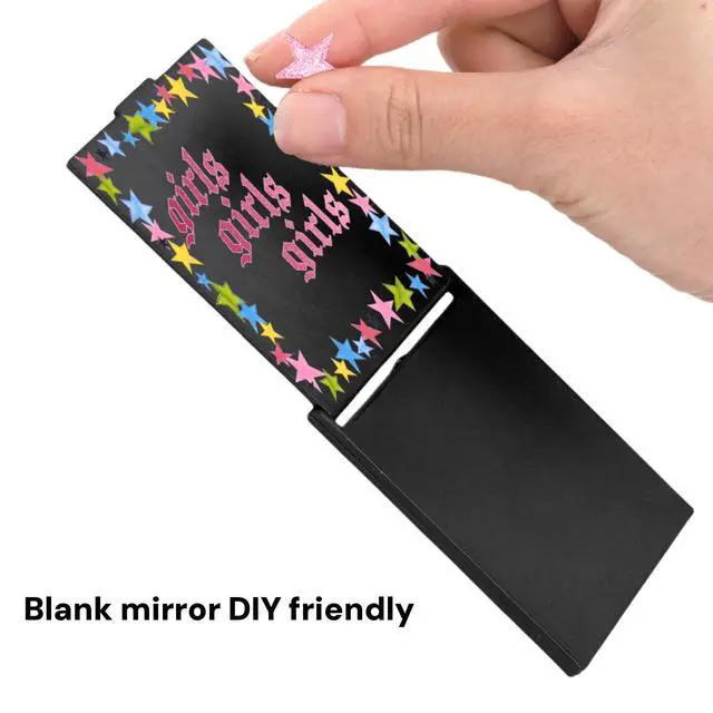 Alt view image 4 of 7 - 50 Pieces Mini Folding Mirror Bulk, Compact Makeup Mirror for Purse, Portable Makeup Mirror for Women Party Favors Daily Use
