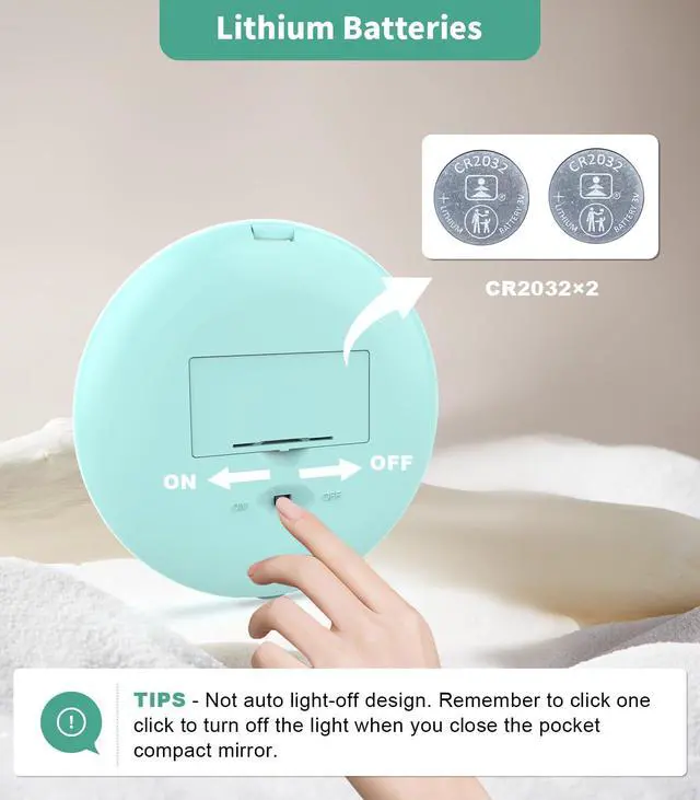 Alt view image 6 of 7 - LED Compact Mirror with 10X Magnification