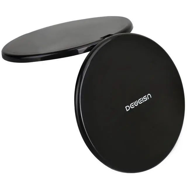 Alt view image 5 of 7 - Magnifying Compact Cosmetic Mirror Elegant Pocket Handheld Makeup Mirror with Powerful 10x Magnification and 1x True View Mirror for Travel or Your Purse