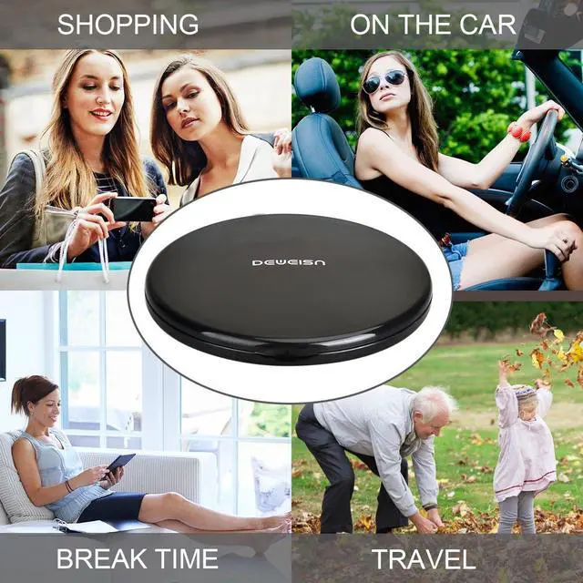 Alt view image 6 of 7 - Magnifying Compact Cosmetic Mirror Elegant Pocket Handheld Makeup Mirror with Powerful 10x Magnification and 1x True View Mirror for Travel or Your Purse
