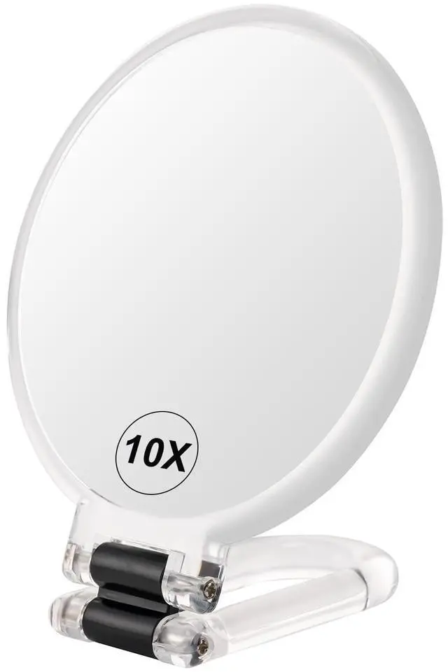 Main image of 10X Magnifying Mirror, Double Side Handheld Mirror, Travel Makeup Mirror