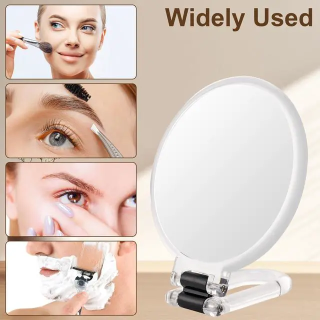 Alt view image 3 of 6 - 10X Magnifying Mirror, Double Side Handheld Mirror, Travel Makeup Mirror